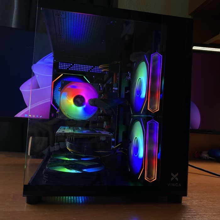 Потужний Компʼютер ігровий Xeon 14 ядер 2680 V4 Rx 480 Sapphire 16 GB