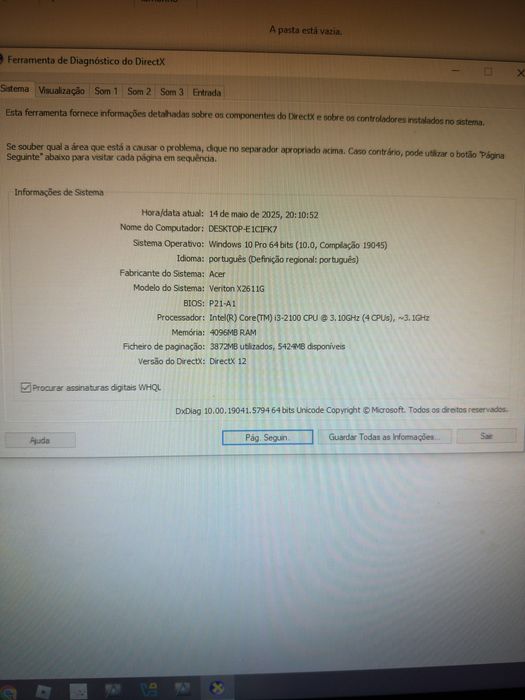 COMPUTADOR COMPLETO COM CADEIRA