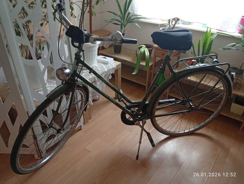 Rower holenderska zielona damka