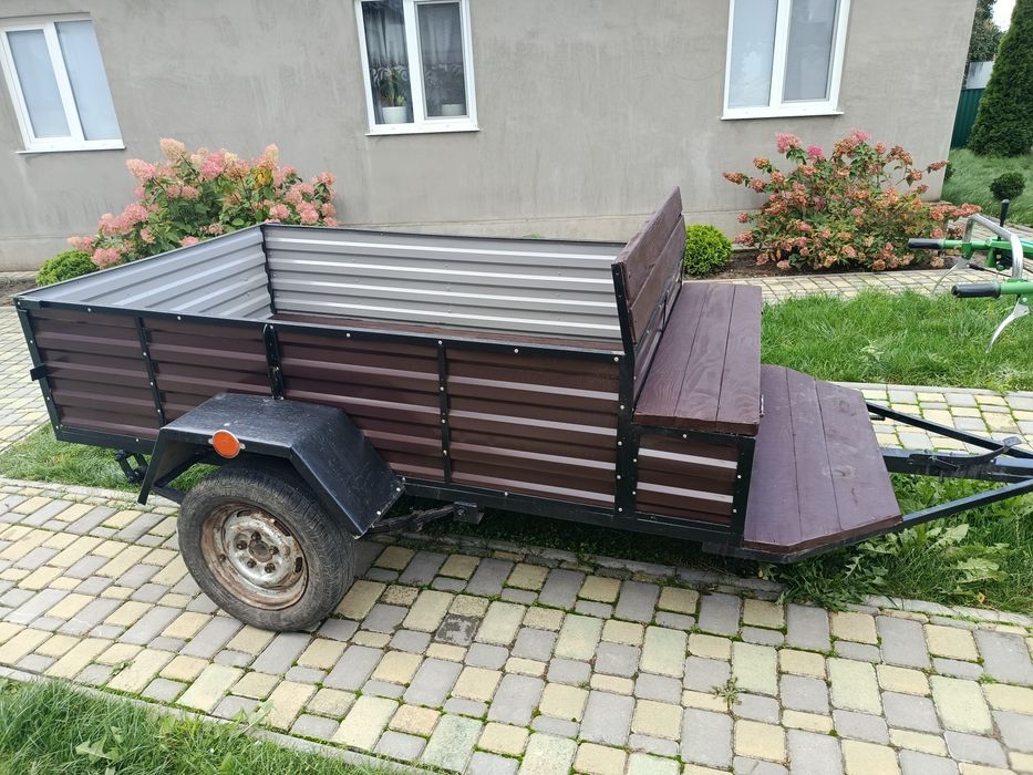 Мотоблок Зубр 8к.с з причепом, фрезою та плужком