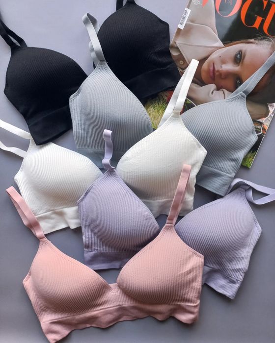 Топ бюстик бюстгальтер в рубчик/без кісточок/нижня білизна