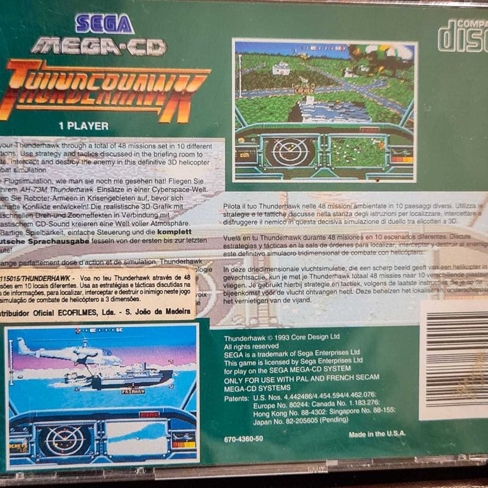 Thunderhawk – SEGA Mega-CD | Edição Original PAL | Completo