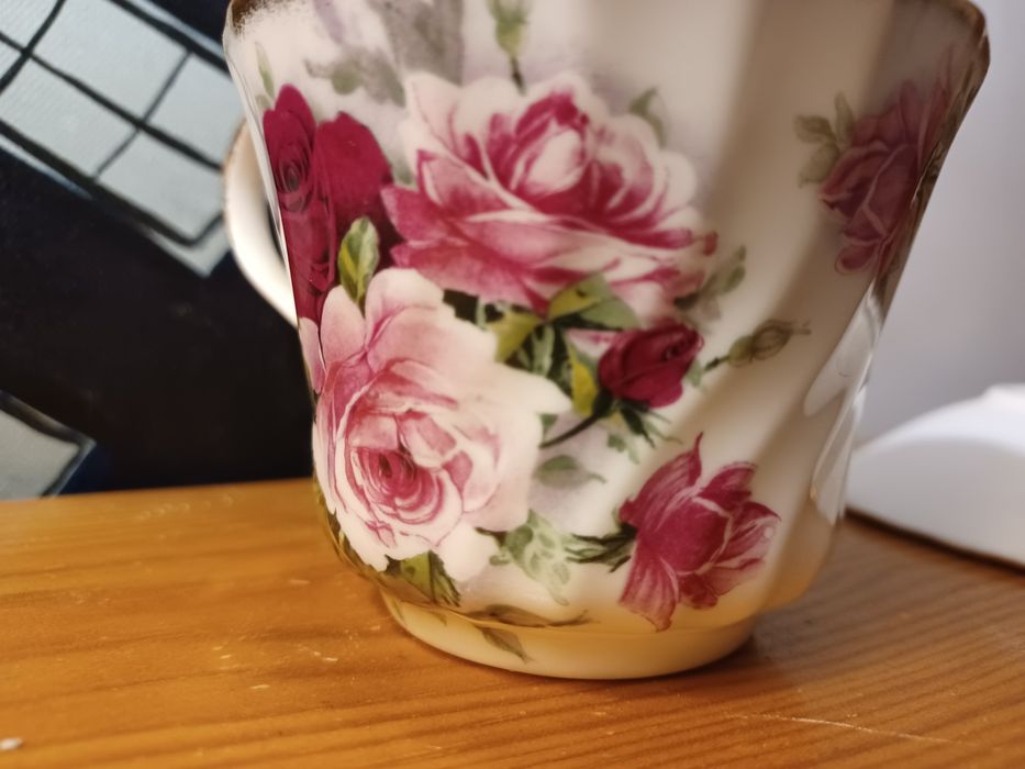 Chávena com prato porcelana