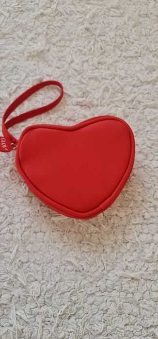 Glov kosmetyczka serce czerwone