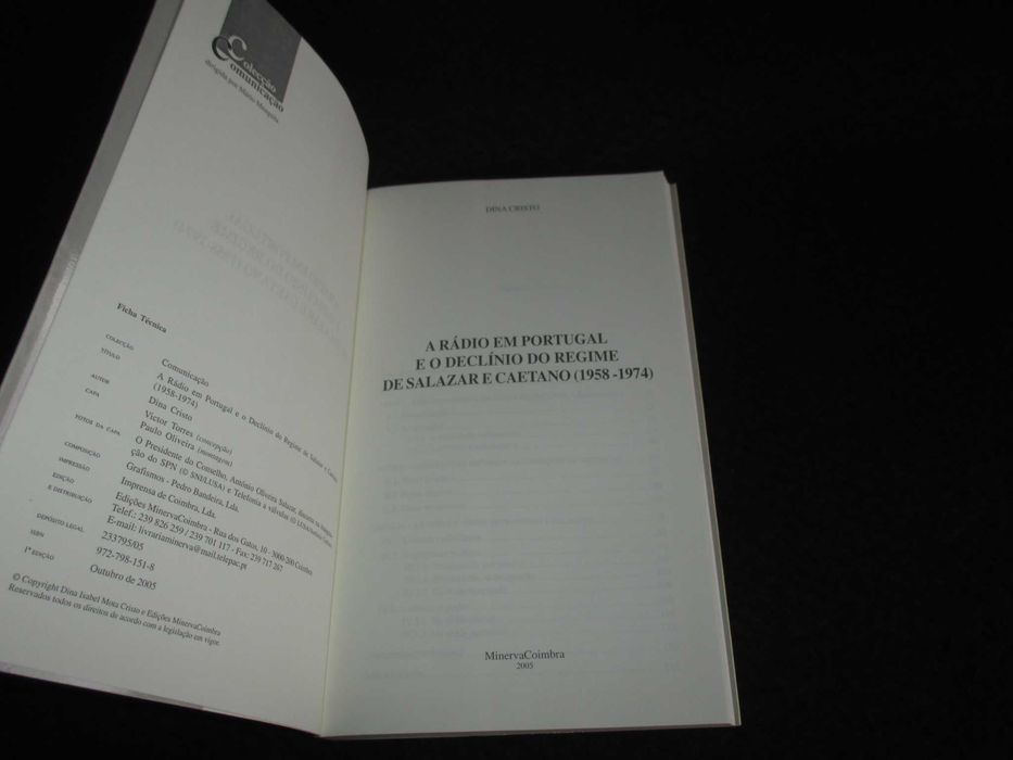 Livro A Rádio em Portugal Dina Cristo