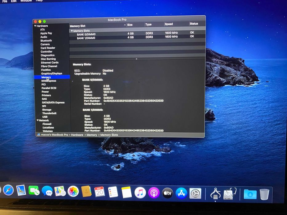 MacBook Pro 15'' A1398 Intel i7 2.4 GHz / 256GB SSD / 8 GB RAM