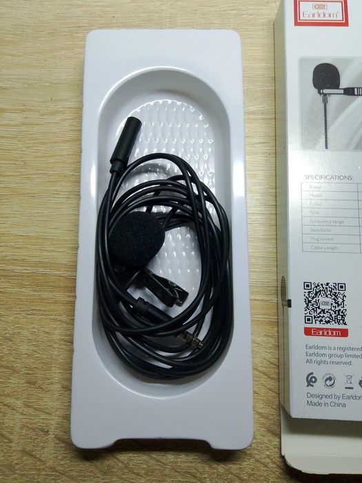 Mini microphone фірми Eardom розьємом 3,5мм (модель ET-E38)