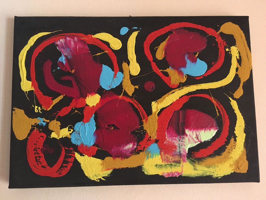 Quadro pintura abstrata