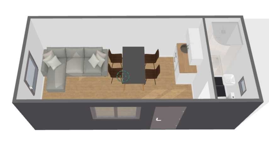 Kontener mieszkalny Domek całoroczny 21m2 7x3m wyposażony NOWY