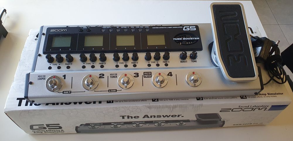 Pedaleira efeitos guitarra ZOOM G5