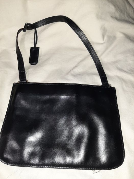 Czarna damska  torebka,  Genuine Leather