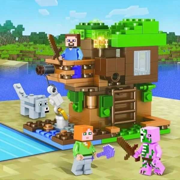 Конструткор Майнкрафт minecraft сумісний Лего Lego шахта село база