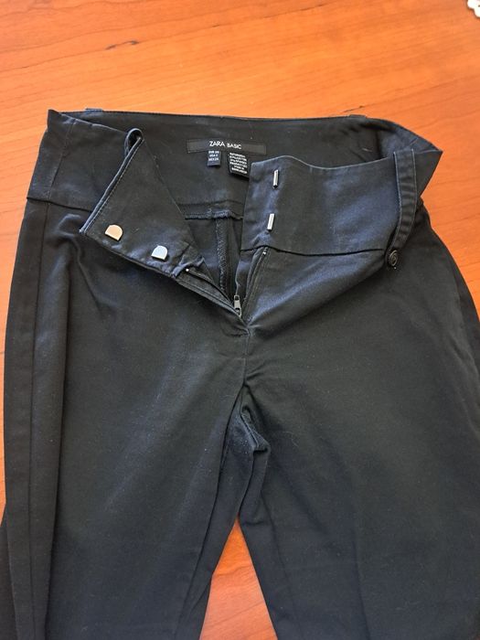 Calça T.34 Cinta subida-Zara  Algodão e Elastano- Boca de Sino