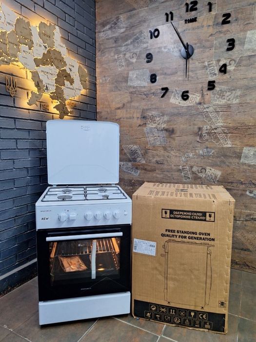 Газова плита !NEW! Grunhelm G4F5600 доставка , гарантія , плита
