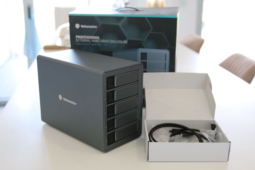 Yottamaster Y-Focus 5 Bay External Hard Drive Enclosure USB-C 10Gbps (SEM RAID)