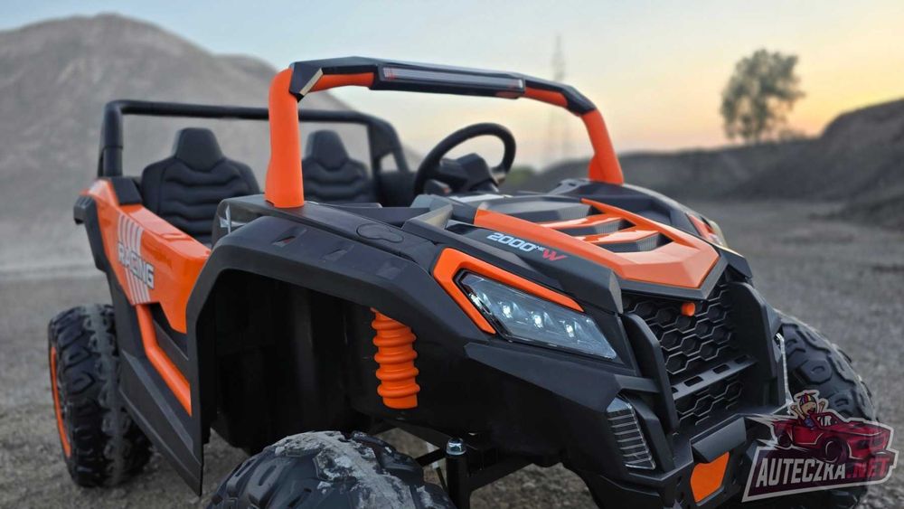 Autko na akumulator MEGA Buggy ATV Racing 4x4 POMARAŃCZOWY 24V 14Ah