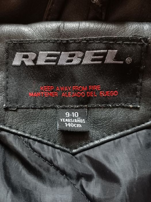 Kurtka chłopięca motocyklowa REBEL rozmiar 140