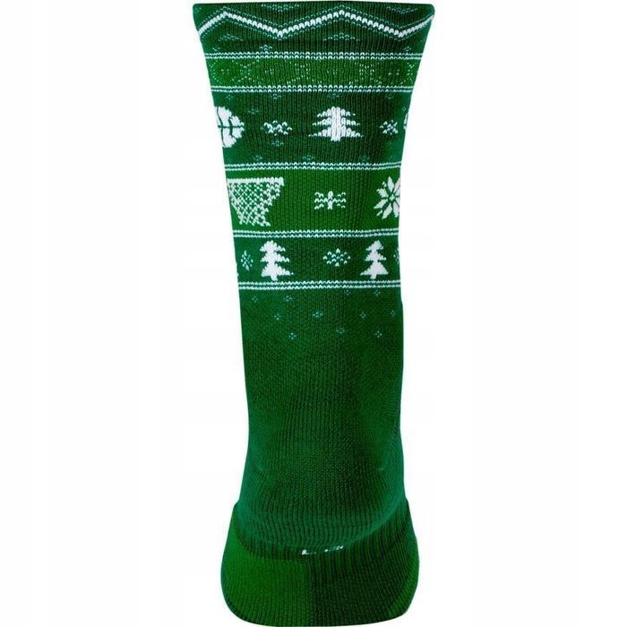 Nike Elite Christmas Skarpetki Świąteczne Zielone Rozmiar 34-37