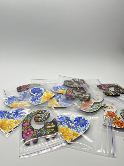 Магніти петриківський розпис ручної роботи