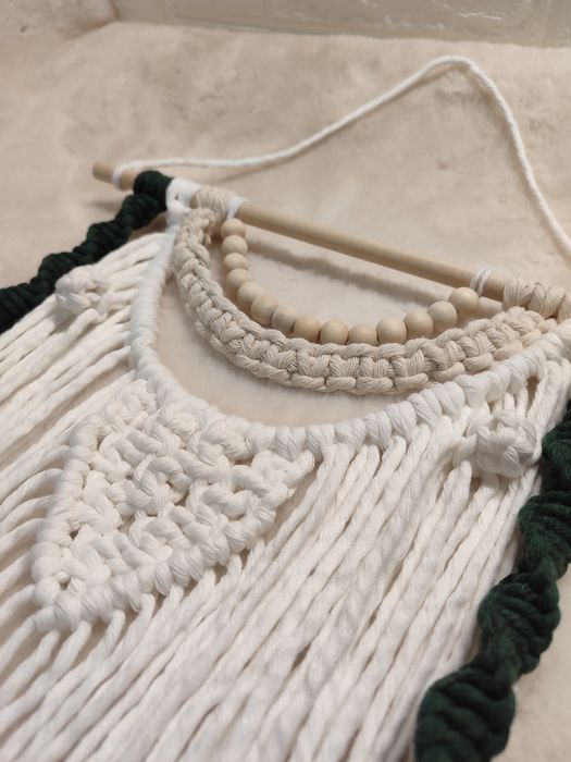 Painel decorativo macramé