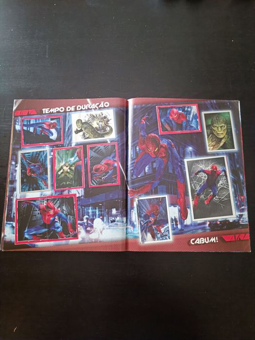 Caderneta completa o fantástico homem aranha