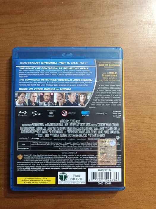 Blu Ray do filme "Contágio" (portes grátis)
