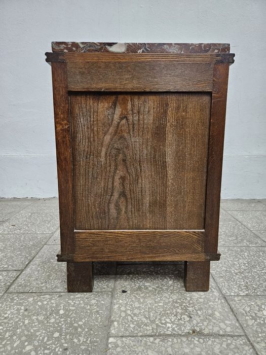 Szafka art deco z marmurowym blatem komoda Francja /
