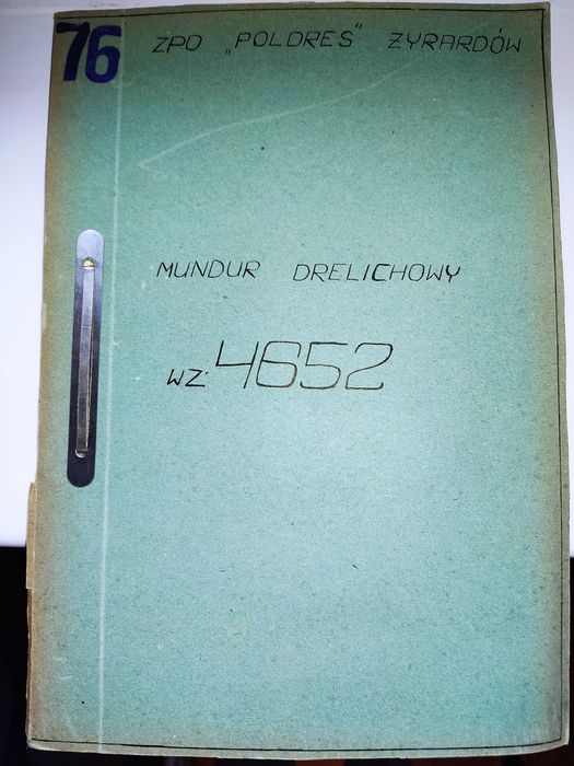 LWP wojsko PRL oryginalne dokumentacje mundurów moro mora