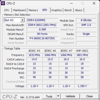 G.Skill Trident Z Neo RGB 16GB (2x8GB) DDR4-3600MHz