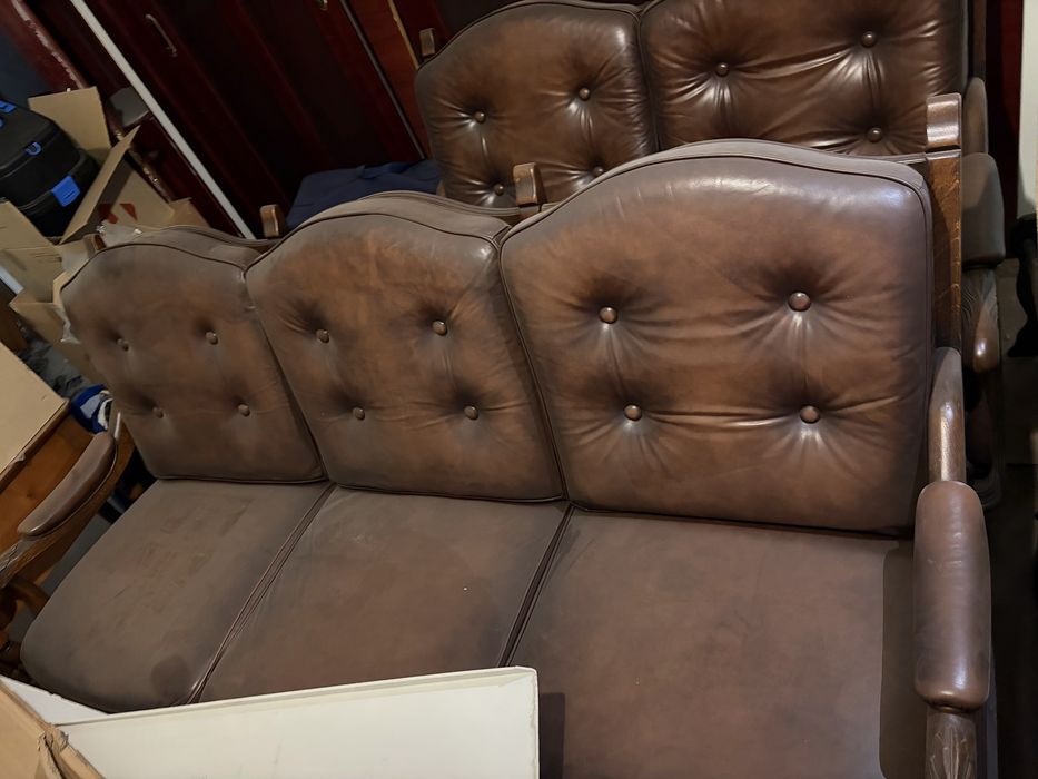 Дивани шкіряні пара