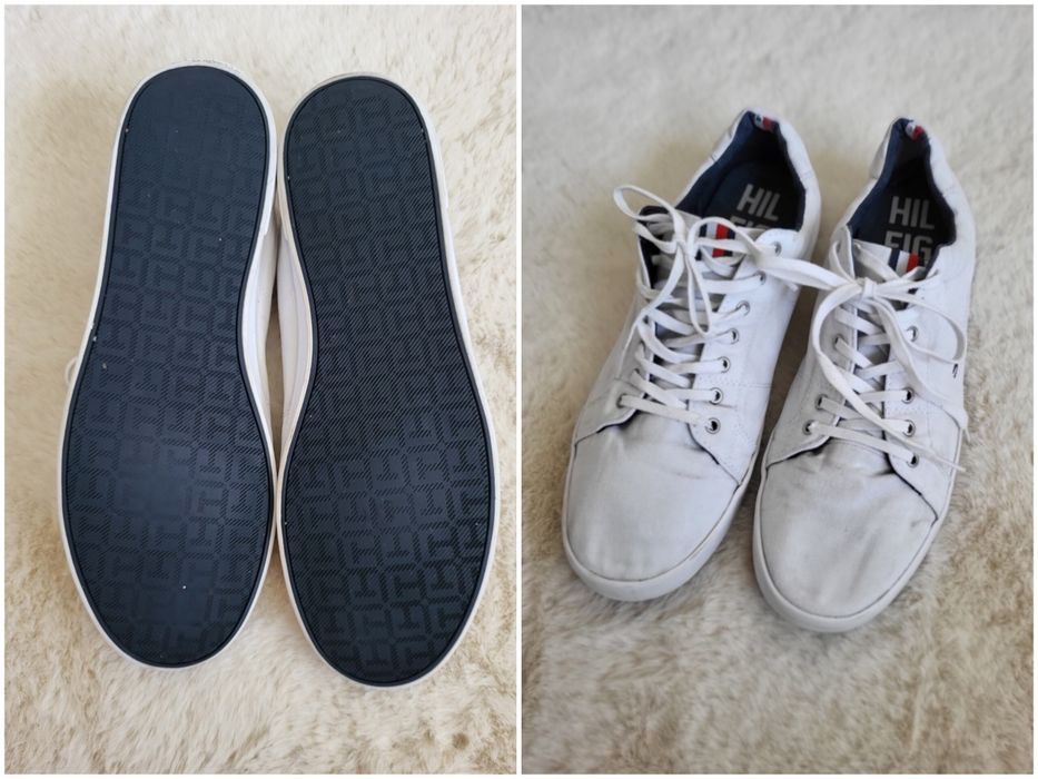 Białe tenisówki Tommy Hilfiger EU44 UK10