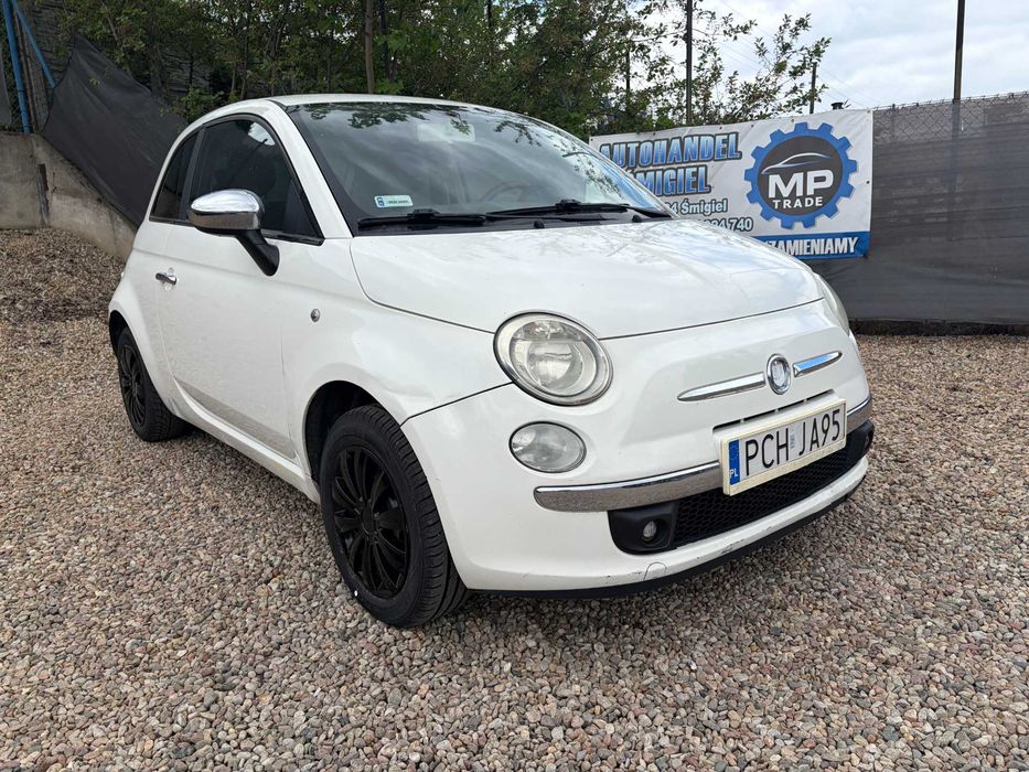 Fiat 500 1.3 diesel 2008r. KLIMA, SKÓRY! Możliwa zamiana