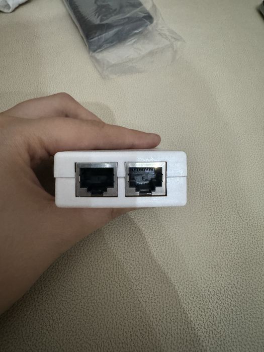 White Ethernet LAN Splitter Adapter for 2 x RJ4564739023538561121