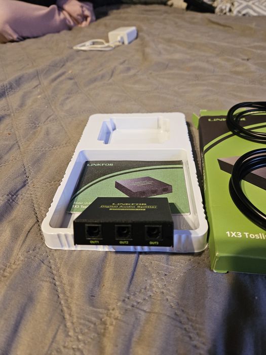 LiNKFOR 1X3 TOSLINK Optical Digital Audio Splitter Nowa cena
