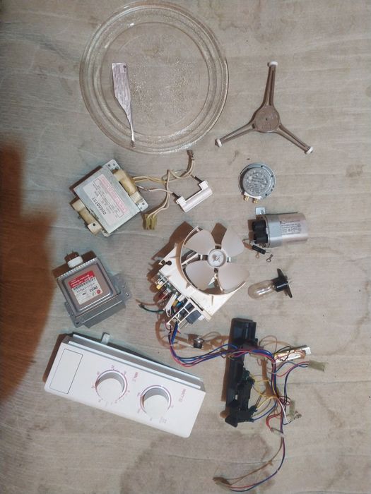 Запчасти микроволновки LG MS2024D магнетрон трансформатор тарелка