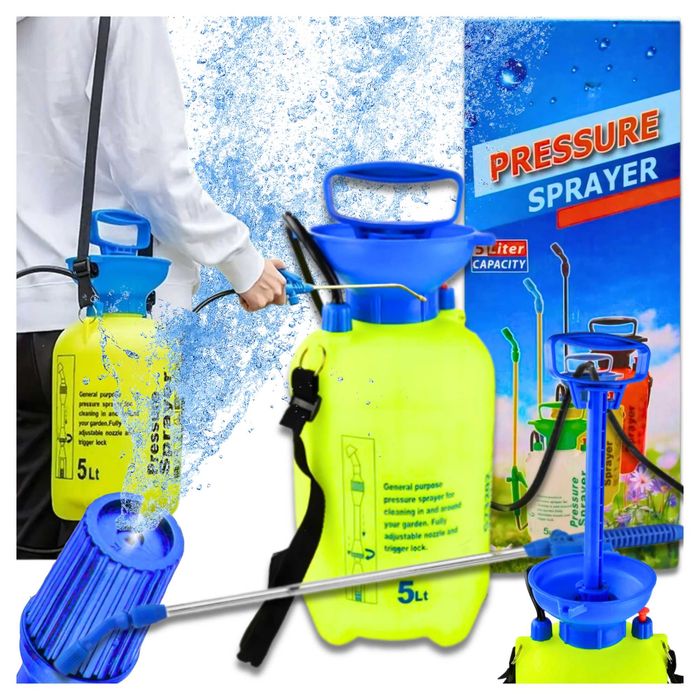 Opryskiwacz Spryskiwacz Ogrodowy Domowy Ręczny Ciśnieniow Lanca Szelki