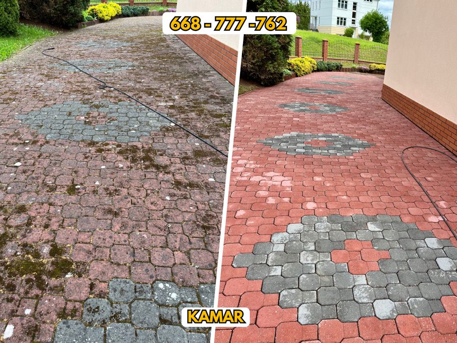 Mycie & Impregnacja - Bruk, Elewacja, Dach. Gorąca woda, Topowa chemia