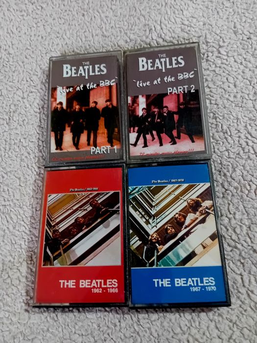 Plyty singlowe i 4 kasety The Beatles