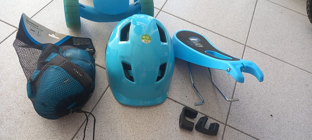 Trotinete de criança Scootter EVO Azul + Capacete + Cotoveleiras + Joelheiras