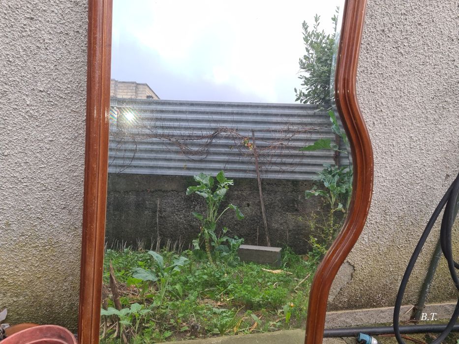 Espelho  madeira movel