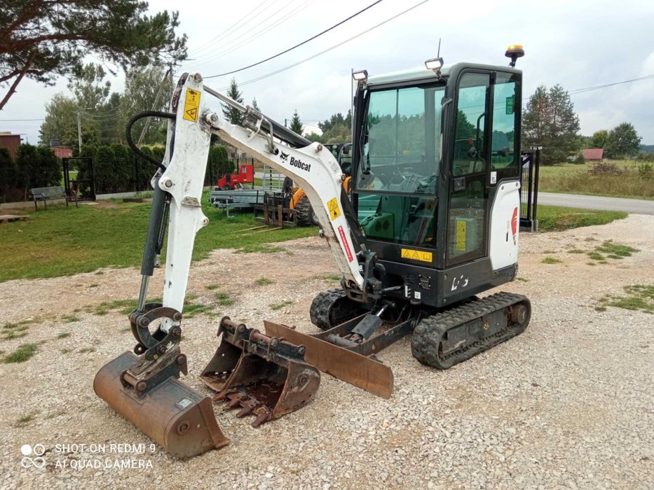BOBCAT E19 Minikoparka 3 łyżki Szybkozłącze 2023r FV ORYGINAŁ