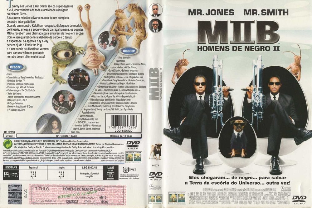 MIB II: HOMENS DE NEGRO 2 (Edição Especial 2 DVDs) [DVD] Smith/Jones