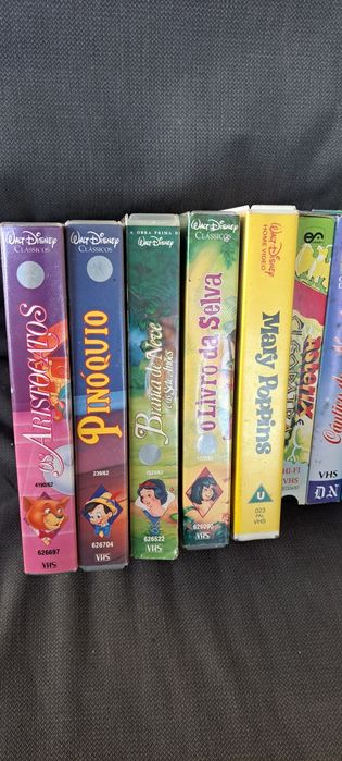Cassetes de vídeo VHS Walt Disney e outros 1994