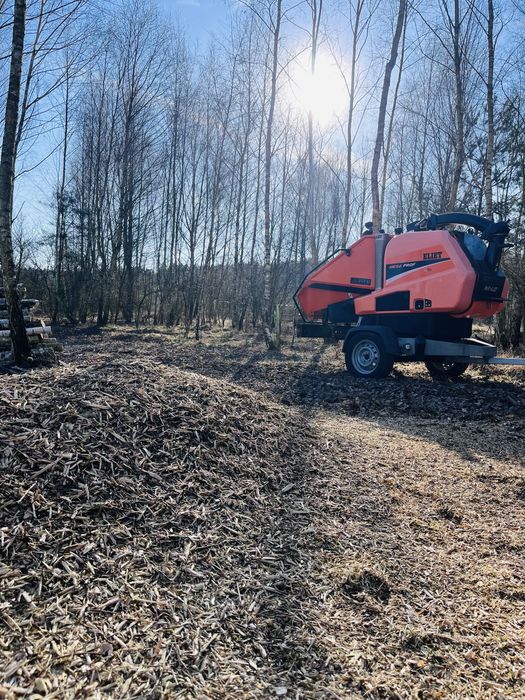 Wynajem rębak Eliet 33 KM 15 cm rozdrabniacz 750 kg kat. B karczowanie