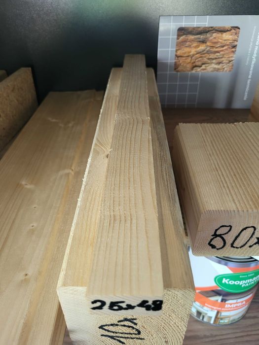 Kontrłata łata kantówka świerk 25x48mm Södra - JAKOŚĆ TANIO DOSTAWA