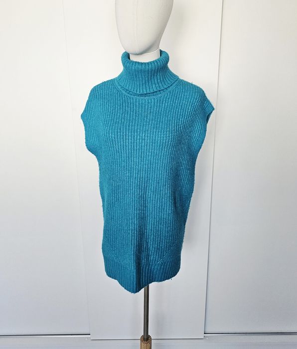 Turkusowa kamizelka z golfem Marks & Spencer xs 34