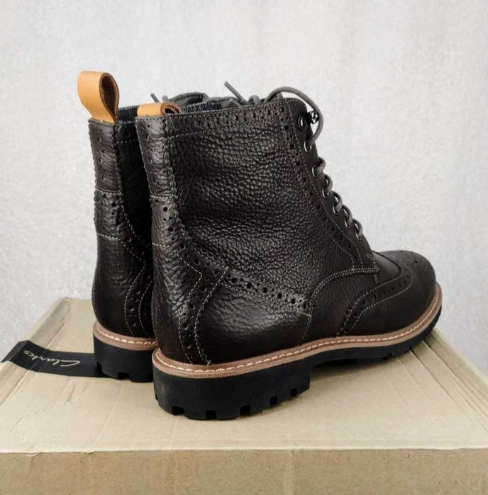 Ботинки CLARKS Batcombe Lord Оригинал Нат. КОЖА На Меху