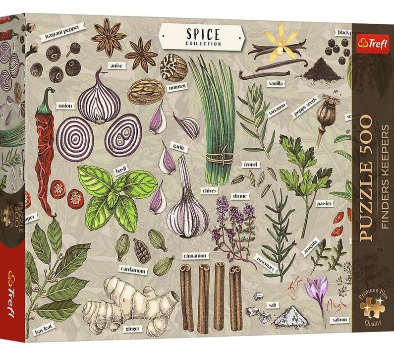 Puzzle 500 Finders Keepers: Przyprawy TREFL pudełko,