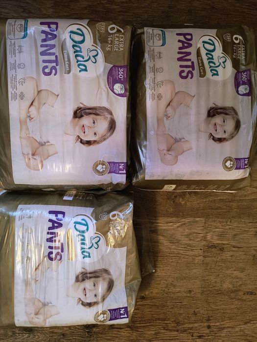 Pieluchy pieluchomajtki Dada 6 extra care 3 paczki 16+ kg