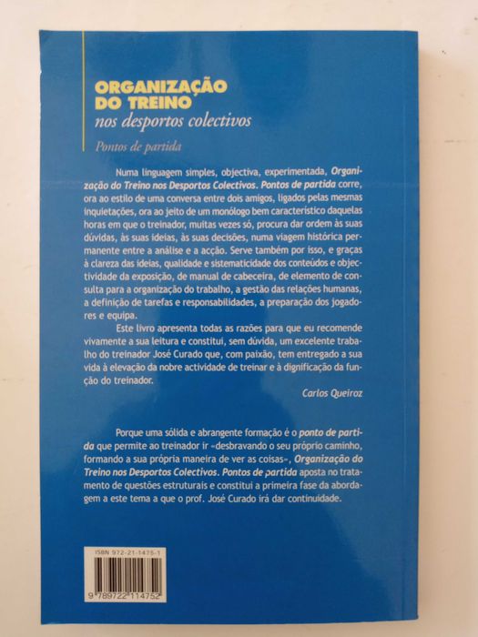 Organização do Treino nos Desportos Colectivos - José Curado